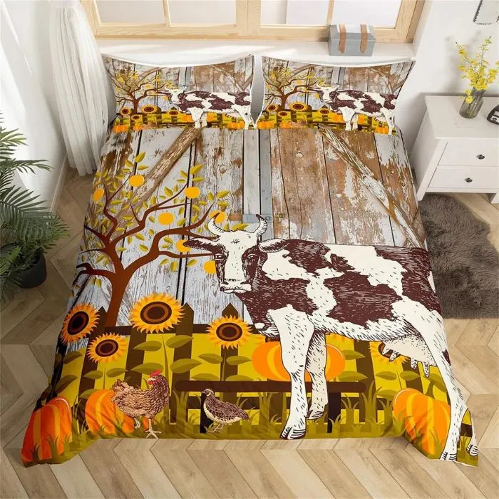 Cow Print Bedsheets
